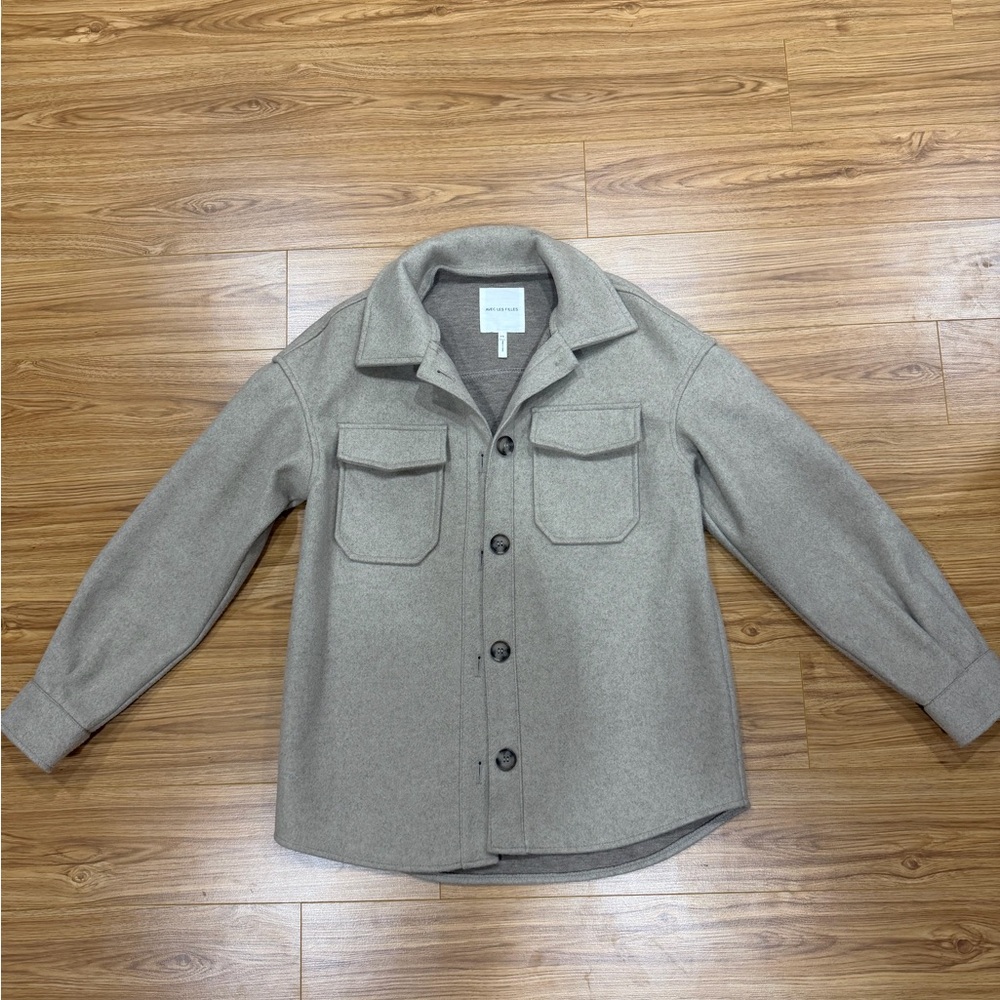 Beige AVEC LES FILLES Shirt Jacket Size XS